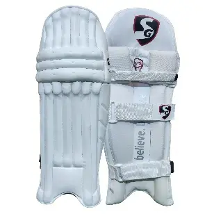 SG White Edition Batting Pads pair - Sialkot Cricket Kits