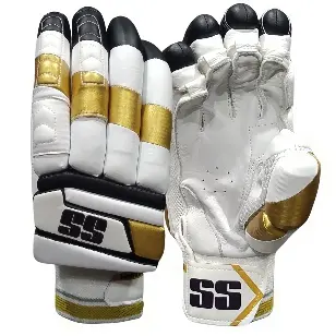 SS Golden Limited Edition Batting Gloves pair - Sialkot Cricket Kits