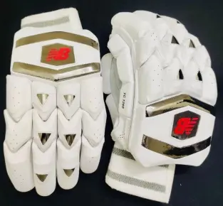New Balance White TC 1260 Batting Gloves pair - Sialkot Cricket Kits